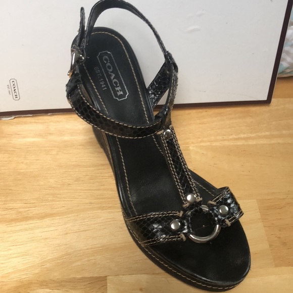 Coach MaryAlice Print Python Sandals -See pix - Picture 2 of 9
